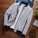 Newest Solid Autumn Mens Bomber Jackets Male Casual Zipper Summer Jacket Men Spring Casual Outwear Men Thin Jacket