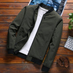 Newest Solid Autumn Mens Bomber Jackets Male Casual Zipper Summer Jacket Men Spring Casual Outwear Men Thin Jacket