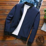 Newest Solid Autumn Mens Bomber Jackets Male Casual Zipper Summer Jacket Men Spring Casual Outwear Men Thin Jacket