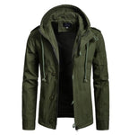 Hot 2020 Men's Jacket Military Wide-waisted Coat Casual Cotton Hooded Windbreaker Jackets Overcoat