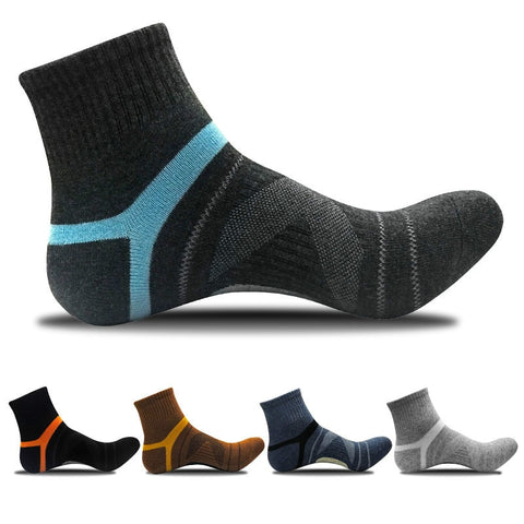 2020Men's Compression Socks Men Merino Wool Black Ankle Cotton Socks Herren Socken Basketball Sports Compression Sock for Man