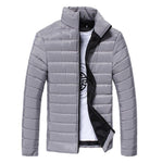 Hot 2020 Men's Fashion Solid Color Collar Wild Winter New Cotton Jacket Trend Men's Jacket