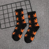 Maple Leaf Socks ins Hot Men/Women Korea ulzzang Tube Harajuku Socks Street Fashion Hip Hop Skateboard Cotton Socks