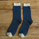 Socks Man Autumn Winter New Men Cotton Crew Socks for Male Patchwork Colors Classic Business Men's Socks Dress Meias