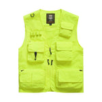 Outdoor Men's Tactical Fishing Vest jacket man Safari Jacket Multi Pockets Sleeveless travel Jackets 5XL 6XL 7XL, 7898m