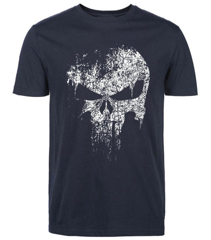 2019 New Fashion Tee Letters Men Fashion T-Shirt Cotton Punisher Skull Supper Hero Logo T Shirt   Hoodies