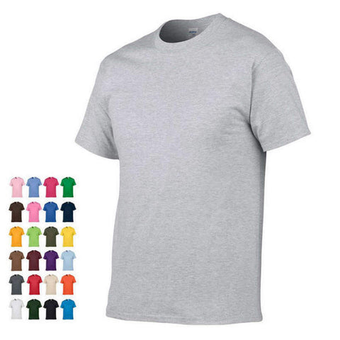 Verano de 2019 nuevo de alta calidad de los hombres T camisa casual manga corta cuello redondo Camiseta de algodón 100% de la marca de los hombres blanco negro tee camisa