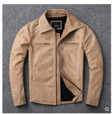 Casual style,Plus size Pakistani oil wax sheepskin Jackets,men genuine Leather jacket.biker leather coat,sales