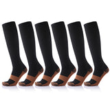 1 Pair Compression Socks Men Anti Fatigue Pain Relief Knee High Stocking Soft Magic Socks Leg Support Unisex Casual Socks