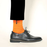 okdeals fashion mens socks combed cotton solid color business socks for man british style multi-colored week socks for men dress